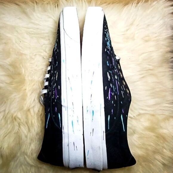 Vans NIB Acer low top embroidered Splatter paint detail - Picture 4 of 7